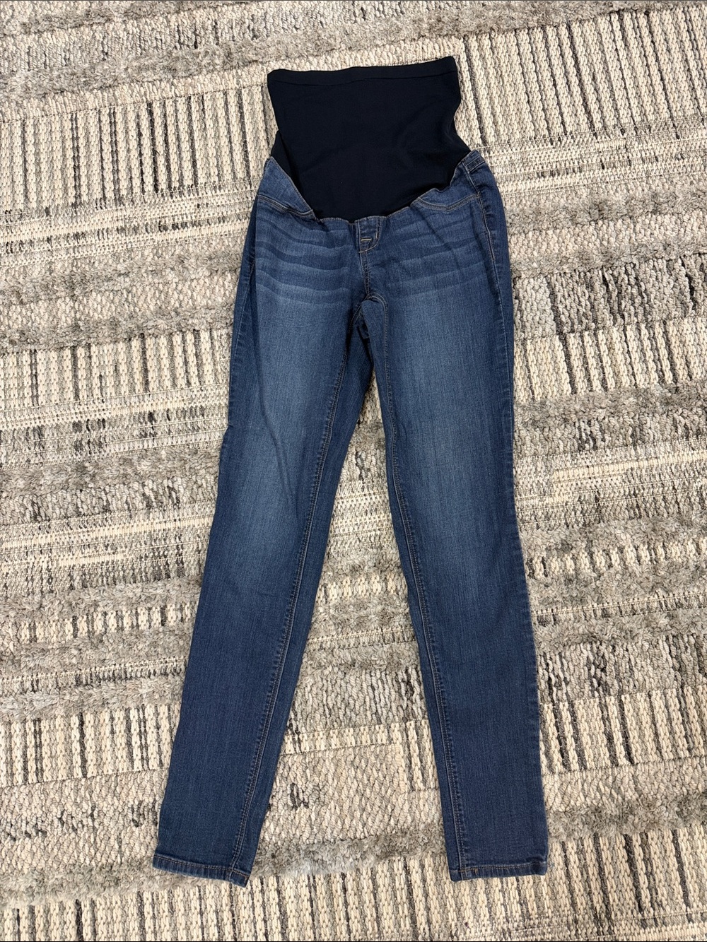 1822 Denim Maternity Dark Wash Jeggings Full Panel Size 4/27